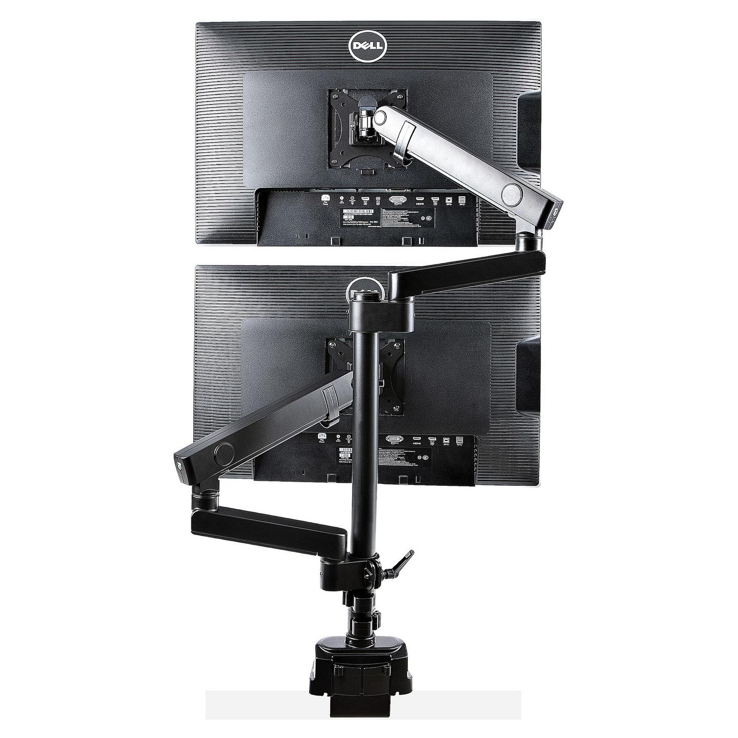 Mbajtëse për Monitor StarTech.com ARMDUALPIVOT, 2 Monitorë, deri 32", 16kg, VESA 75x75–100x100mm, Rregullim Lartësie, Pivot, Tilt - Black - 6