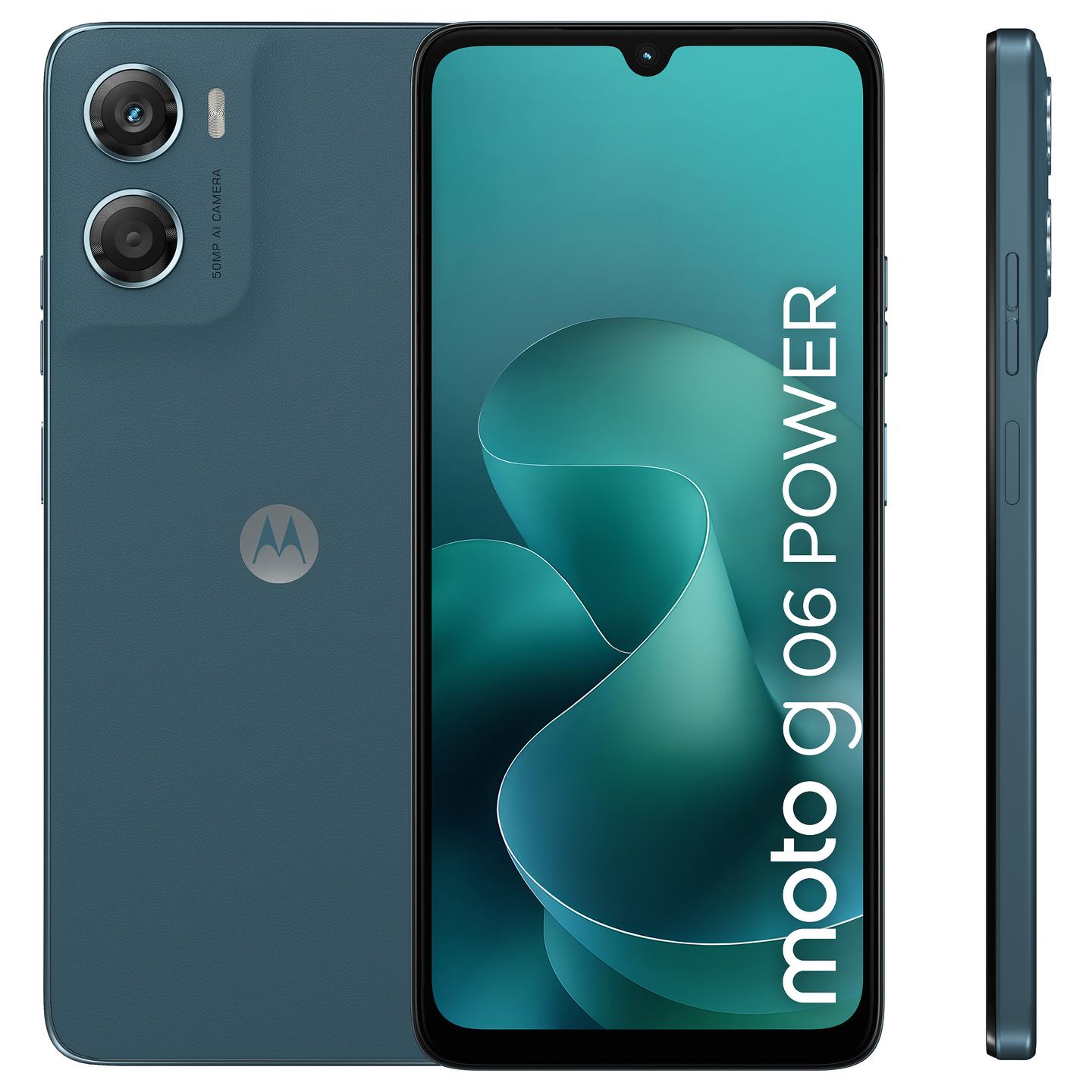 Telefon Motorola Moto G06 Power, 4GB, 64GB, 4G, Dual SIM - Blu - 2