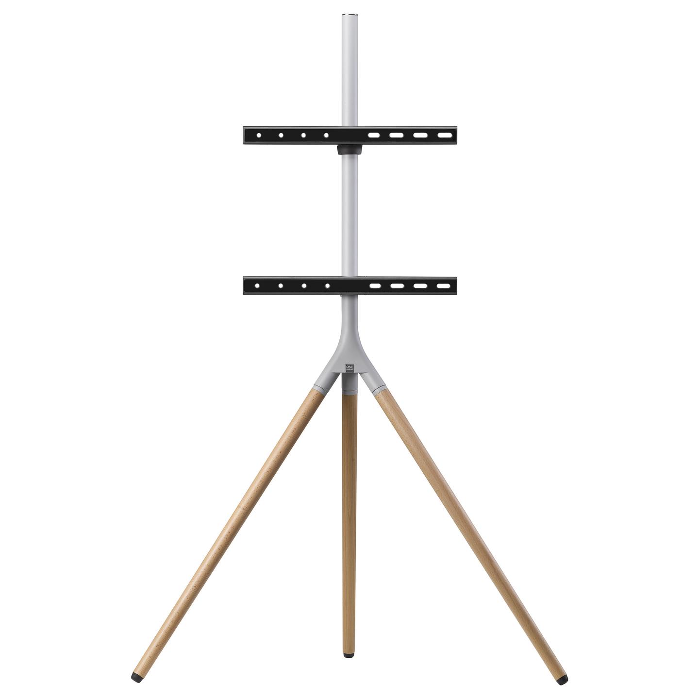 Mbajtëse për TV One For All WM7472 Tripod, 32–65", VESA deri në 400×400mm, 30kg, Rrotullim 360°, Lartësi e Rregullueshme - Kafe/Hiri