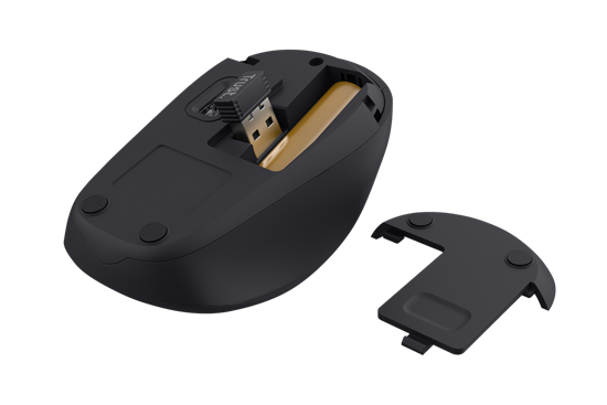 Maus pa kabllo Trust Yvi+ / Silent / 800-1600 DPI / 4 Butona - Blu - 4