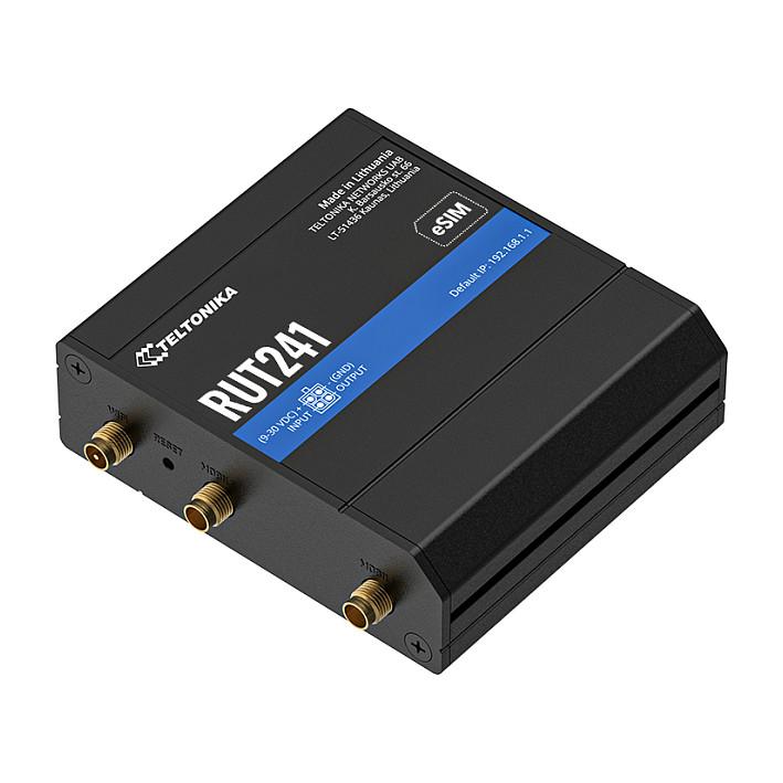 Ruter Teltonika RUT241, 4G LTE Cat 4, Wi-Fi 4, 2.4GHz, 2x RJ45 10/100Mbps - Zezë - 2