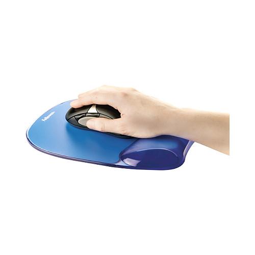 Mauspad Fellowes Crystals Gel / Mbështetëse për kyçin e dorës / Gel / 202 × 230 × 15 mm – Blu - 5