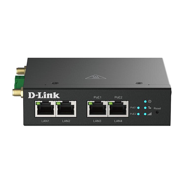 Ruter D-Link DWM-314-TP/E, 4G LTE Cat 4, 150Mbps, 4× Fast Ethernet, 2× PoE 802.3at, Nano-SIM - Zezë
