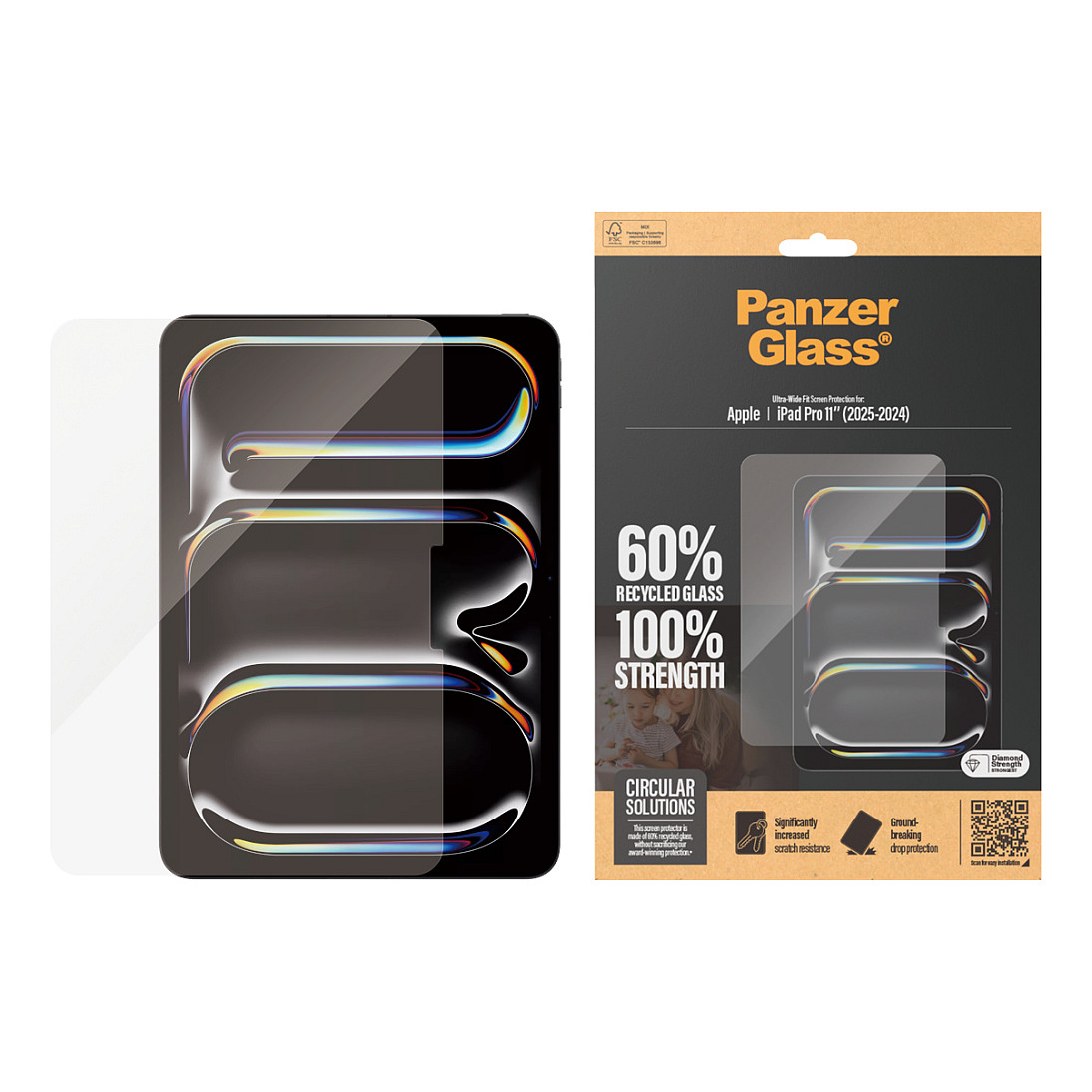 Aksesorë Apple PanzerGlass / Displayschutz Ultra-Wide Fit / iPad Pro 11" (2024) - 2