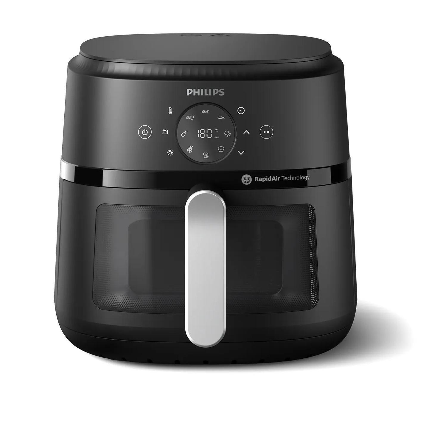Fryer Philips Series 2000 / NA231/00 / 6.2L / 1700W / RapidAir / 9 Programe / 60-200°C / Cooking Window – Silver - 1