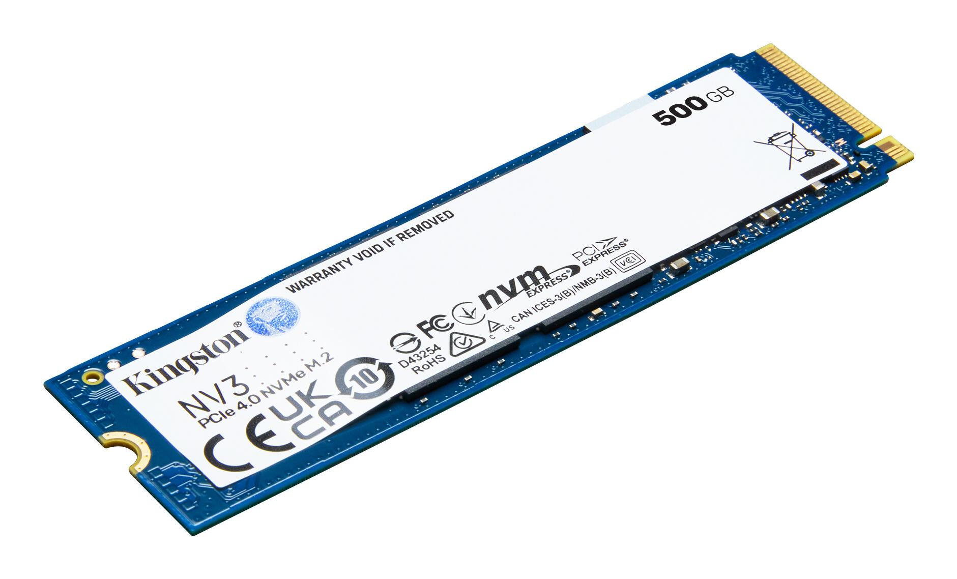 SSD e Brendshme Kingston NV3 / SNV3S/500G / 500GB / M.2 2280 / PCIe 4.0 x4 NVMe / 5000MB/s – Blu - 3
