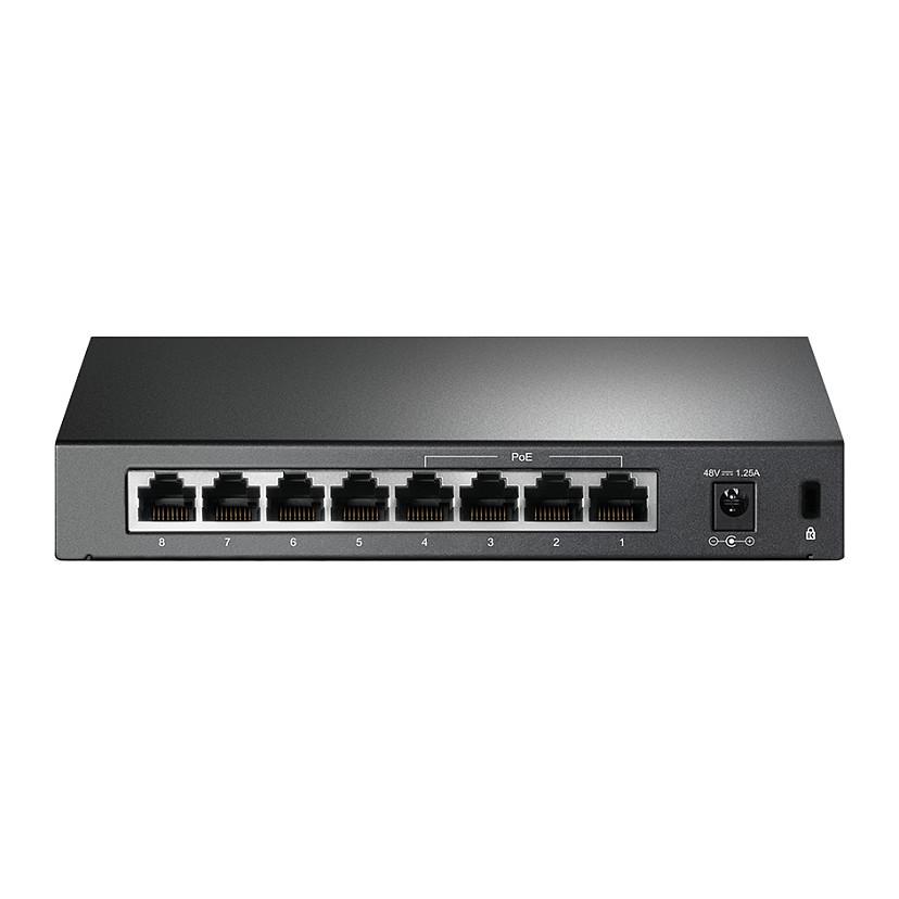 Switch TP-Link TL-SF1008P, 8× Fast Ethernet RJ45 10/100Mbps, 4× PoE+, Unmanaged, 1.6Gbps, 57W PoE – Zezë - 4
