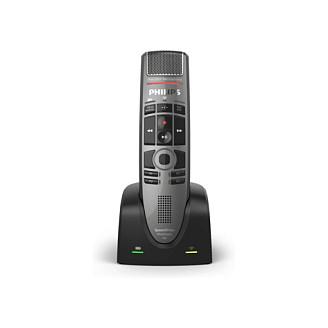 Mikrofon Philips SpeechMike Premium Air SMP4000, Wireless, Mikrofon Studio, Bateri deri 24 orë, me Docking Station - Gri e Errët - 3