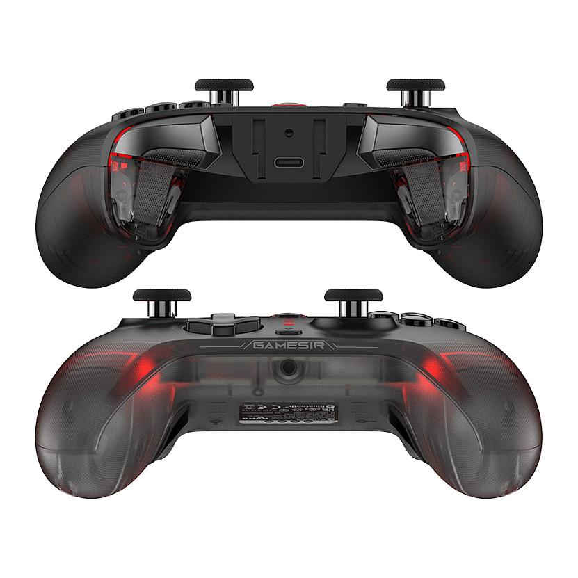 Kontroller Gaming GameSir Cyclone 2, TMR, RGB, Bluetooth, 2.4GHz, USB-C, Nintendo Switch, PC, Android, iOS – Zezë/Kuqe - 4