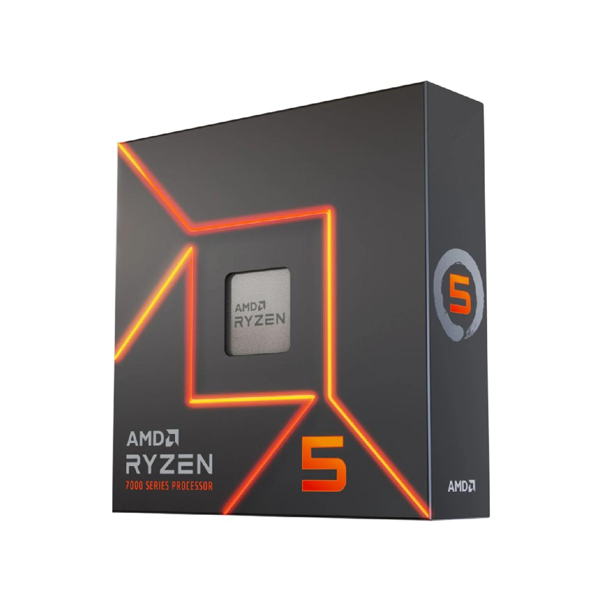 Procesor AMD Ryzen 5 7600X / 6 Bërthama / 12 Threads / 4.7GHz / Turbo-5.3GHz / 38 MB Cache / AM5 - Box - 1