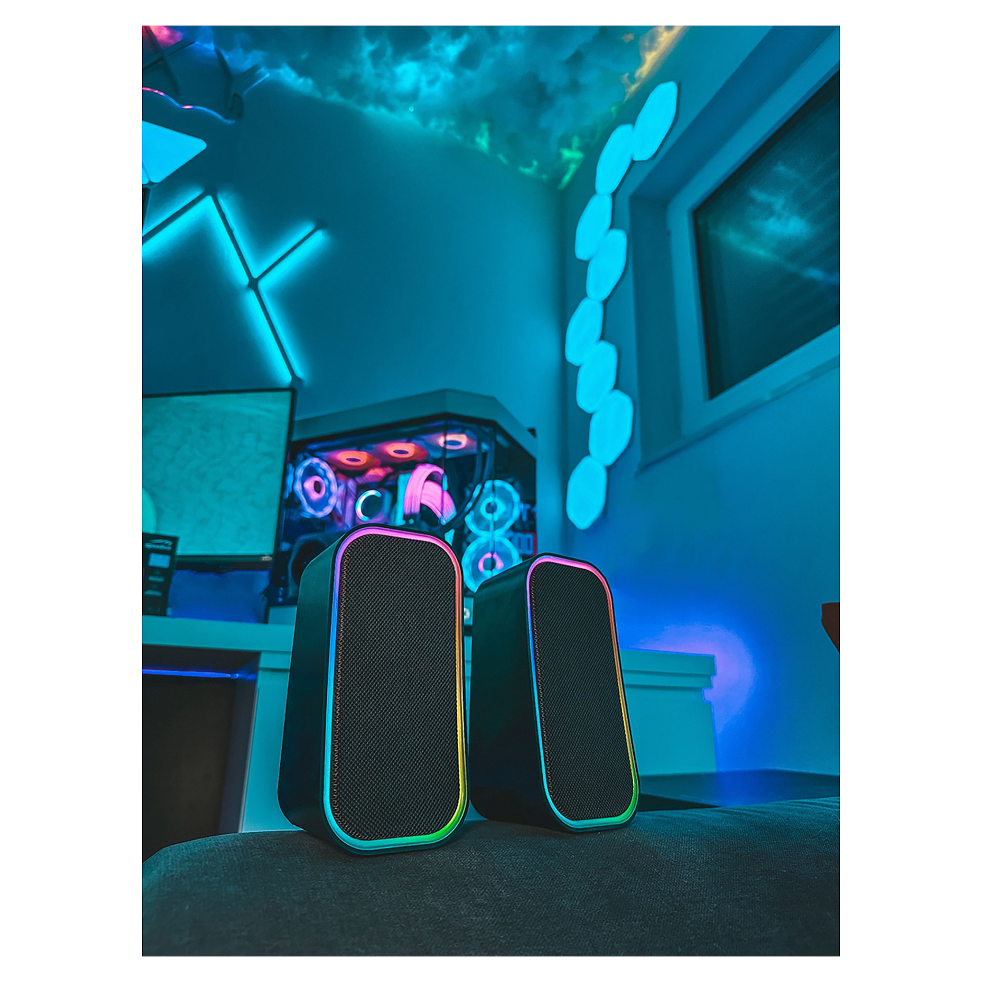 Zmadhues Speedlink Gaming Speakers TOKEN RGB. Stereo / Gri - 10