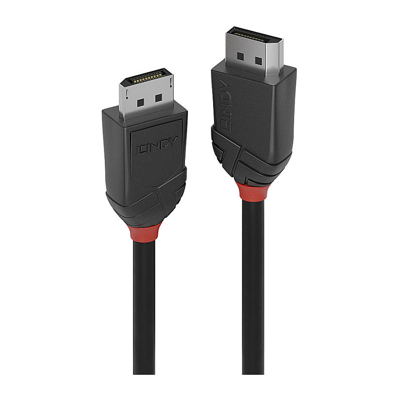 Kabllo DisplayPort Lindy 36491 / DisplayPort në DisplayPort / 1m / DisplayPort 1.2 / 4K 60Hz - Zezë
