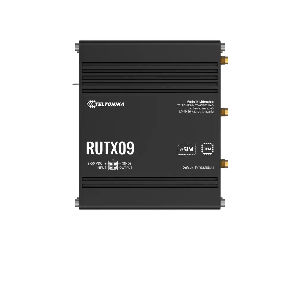 Teltonika, RUTX09, Ruter Industrial, 4G LTE Cat 6, Dual SIM, 4× Gigabit Ethernet, USB 2.0, GNSS – Zezë - 2