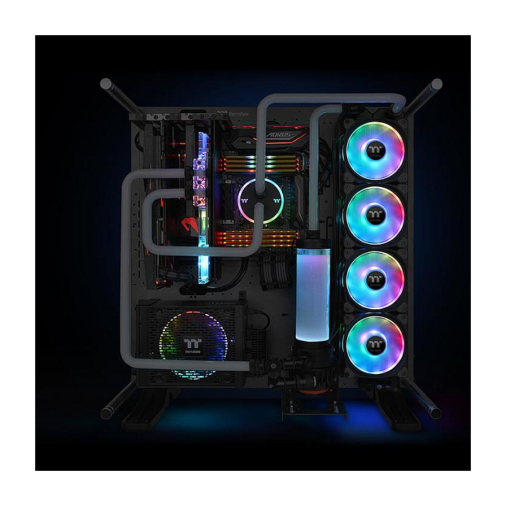 Ftohës për Kasë Thermaltake / Riing Duo 14 RGB / 3 Pack / 140mm – Zezë - 14