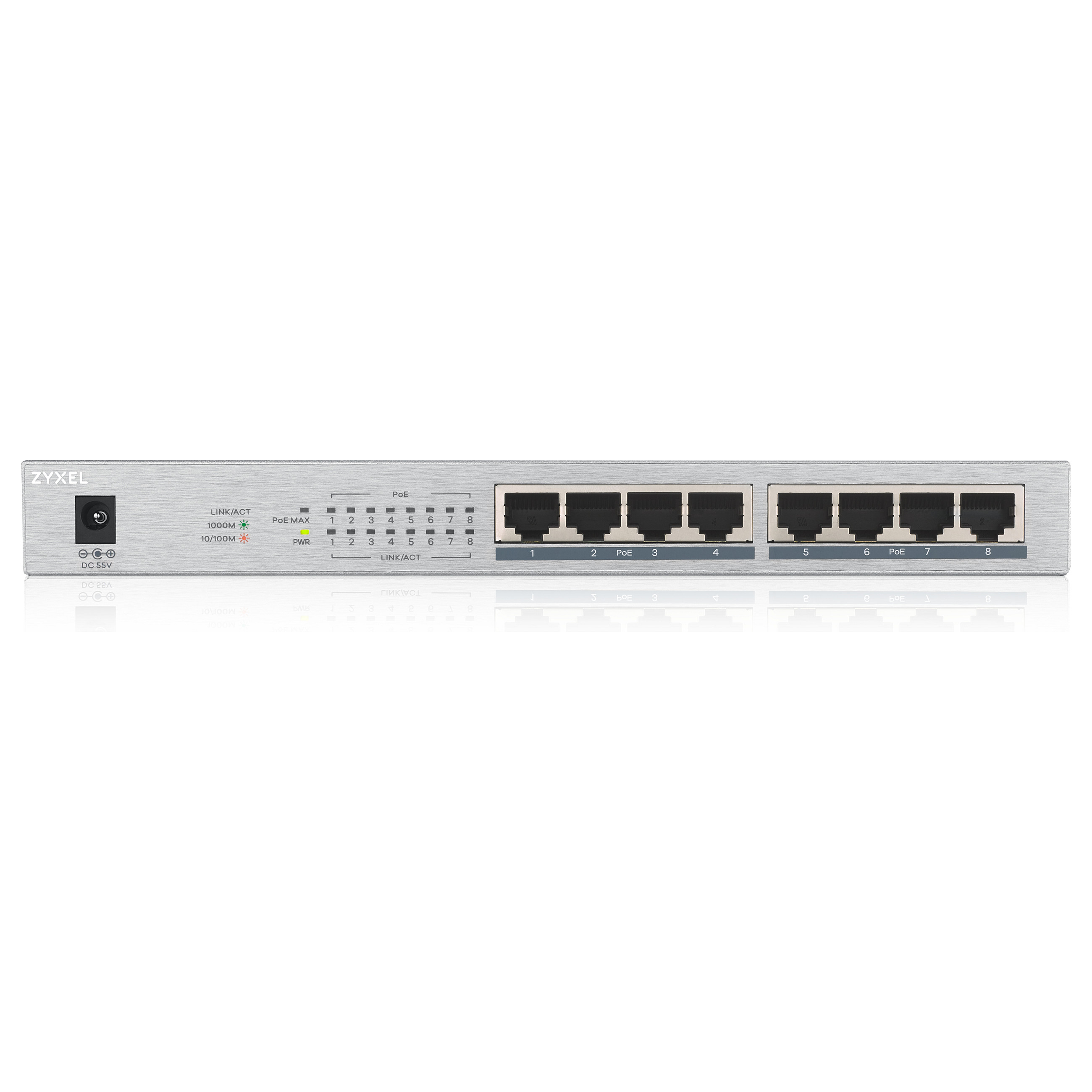 Switch 8P Zyxel GS-1008HP POE - 2