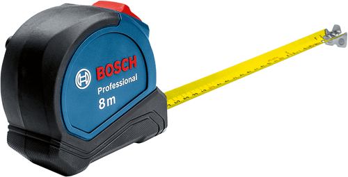 Metër Matës Bosch Professional Autolock, 8m, Gjerësi 27mm, Grep Magnetik, Shirit me Veshje Najloni, Klasa II e Saktësisë - Blu - 2