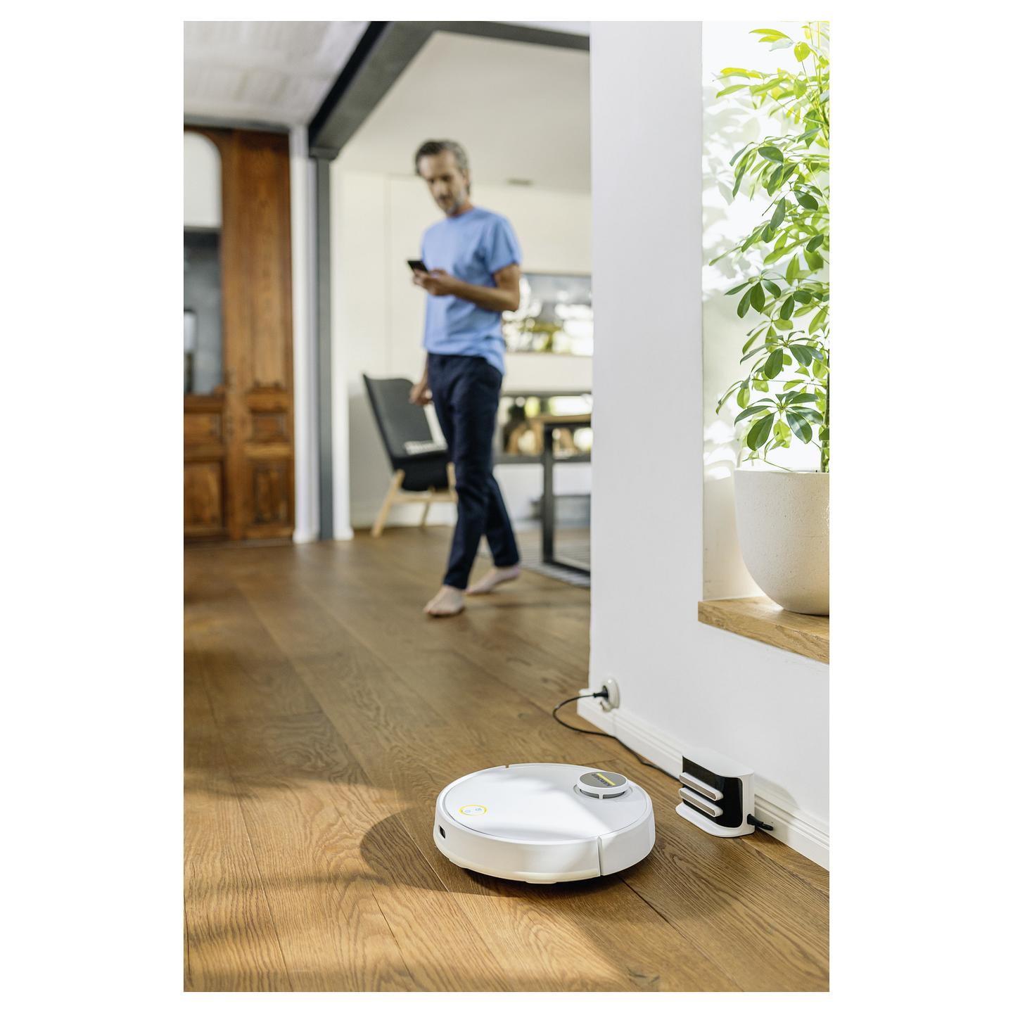 Fshesë Robotike Kärcher RCV 3 / 2500Pa / 3200mAh / LiDAR / 500ml / 300ml / 170ml / 120min / Mop – Bardhë - 7