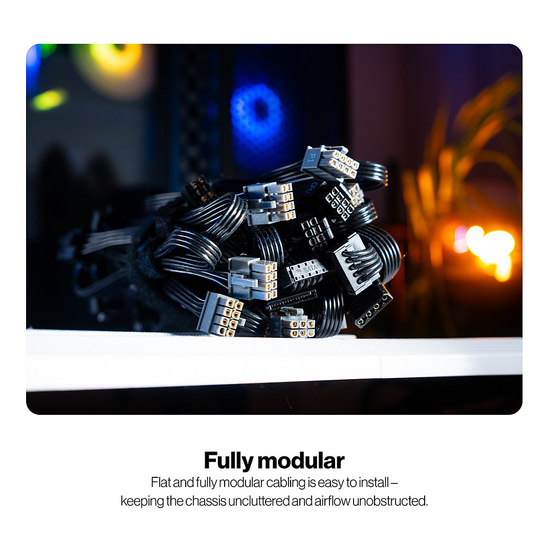 Furnizues Energjie Endorfy Supremo FM6 / 1000W / ATX 3.1 / 80 PLUS Gold / Fully Modular - Zezë - 26