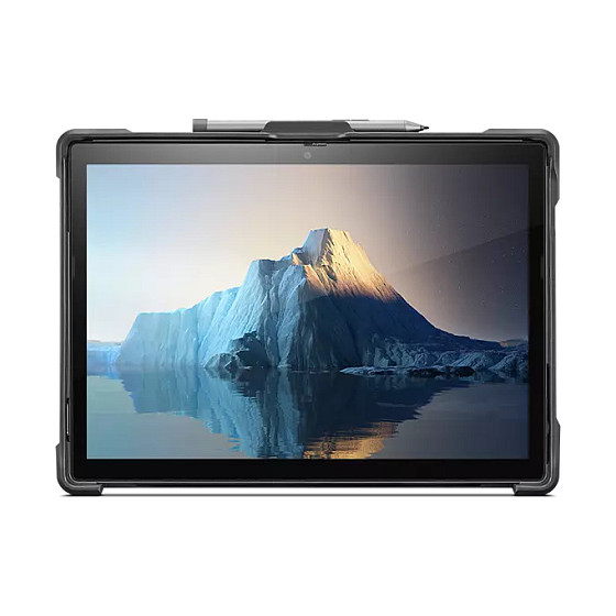 Aksesorë për tablet Lenovo ThinkPad X12 Detachable 4X41A08251 / Case / 12" / Polycarbonate + Silicone / Shock-Absorbing Corners / Pen Holder / Hand Strap - Zezë