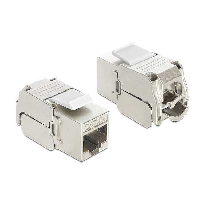 Adapter DeLOCK 86205 / RJ45 F - LSA / Cat.6A / STP / 37.8 x 16 x 21.9 mm - Metalike