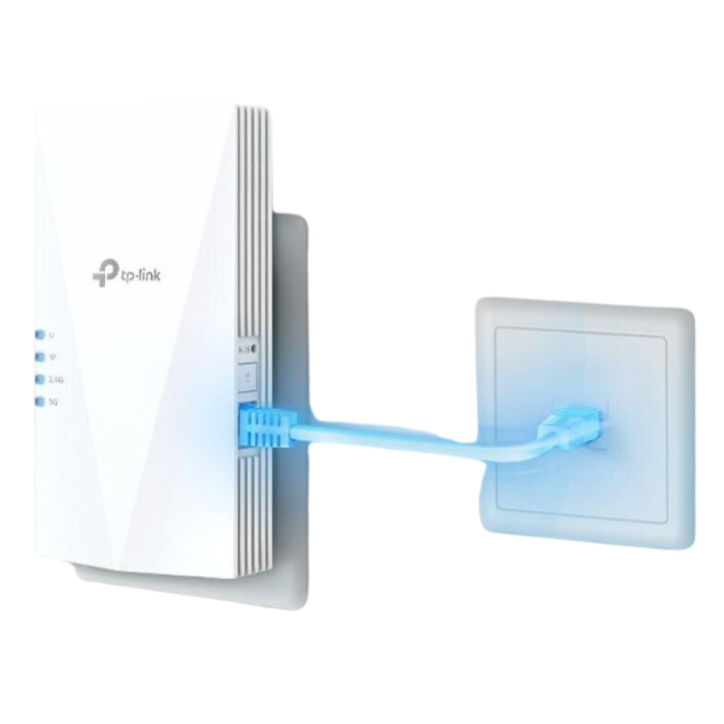 TP-Link RE700X AX3000 Wi-Fi 6 Range Extender – Dual-Band, 3000Mbps, 1× Gigabit Ethernet, 160MHz, MU-MIMO, OneMesh/EasyMesh, E Bardhë - 2