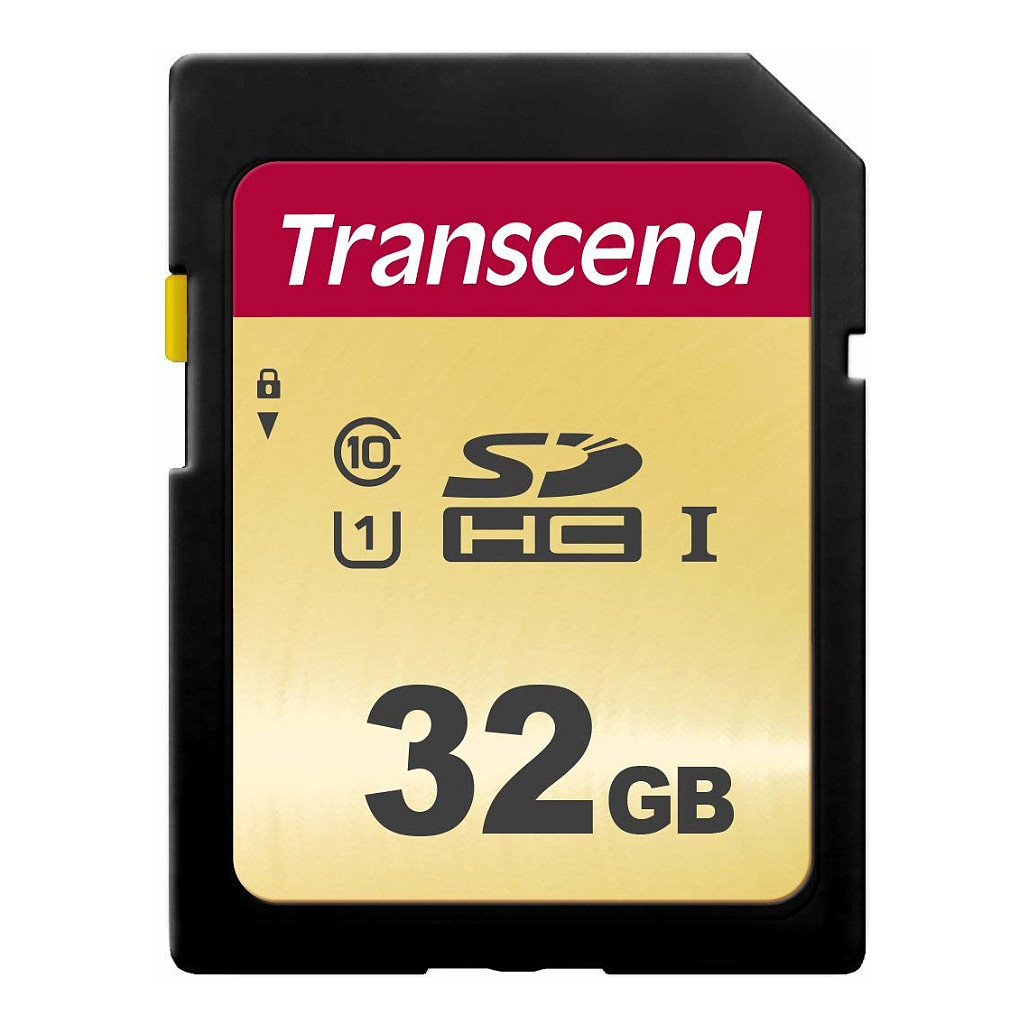 Kartë Memorie SD CARD 32GB Transcend SDHC SDC500S 95/60 MB/s - 1