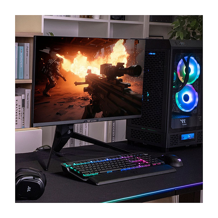 Monitor Thermaltake TGM-I27FQ / 27″ / QHD / Fast IPS / 16:9 / 165Hz / 1ms / HDMI + DP / HDR / E zezë - 6