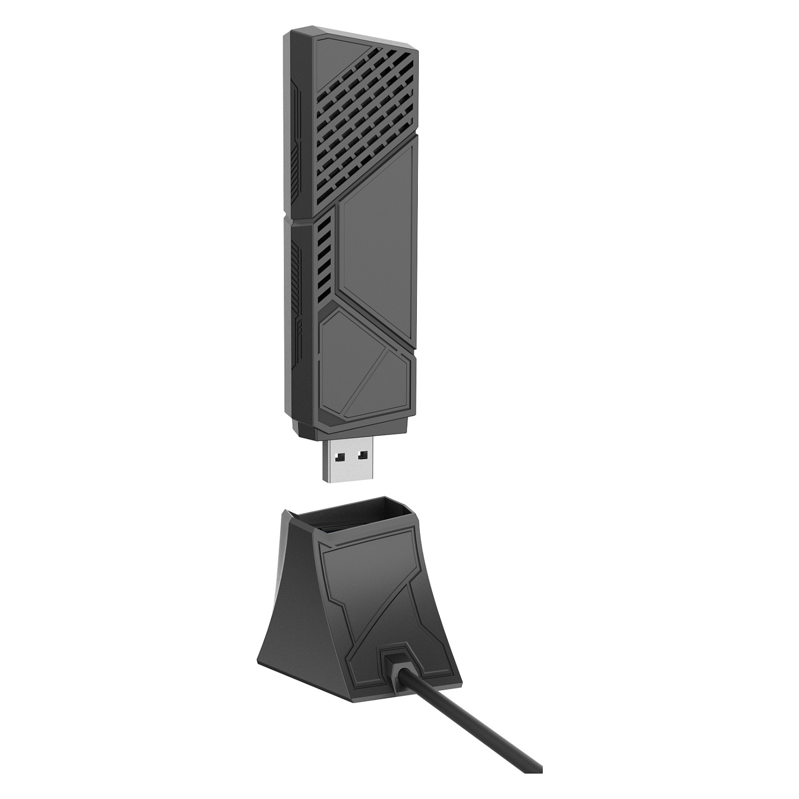 ASUS ROG USB-BE92 BE6500 Wi-Fi 7 Tri-Band USB Adapter – 6500Mbps, 2×2×2, 6GHz, MLO, USB Type-A/Type-C - 8