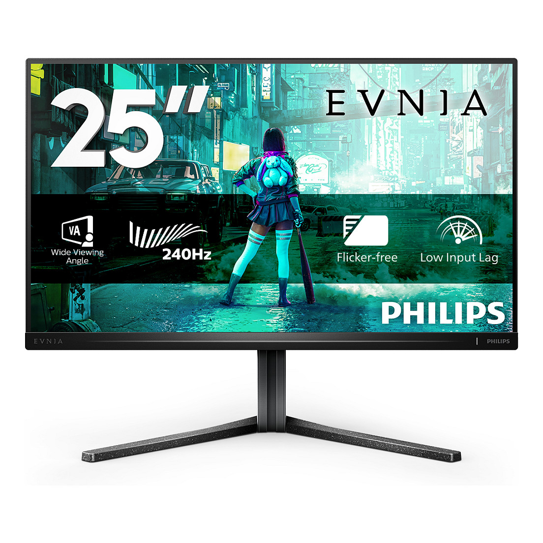 Monitor Gaming Philips Evnia 25M2N3200W/00 / 24.5" / Full HD LCD VA / 240Hz / 1 ms / HDMI+ DisplayPort+ VESA / Zezë - 1