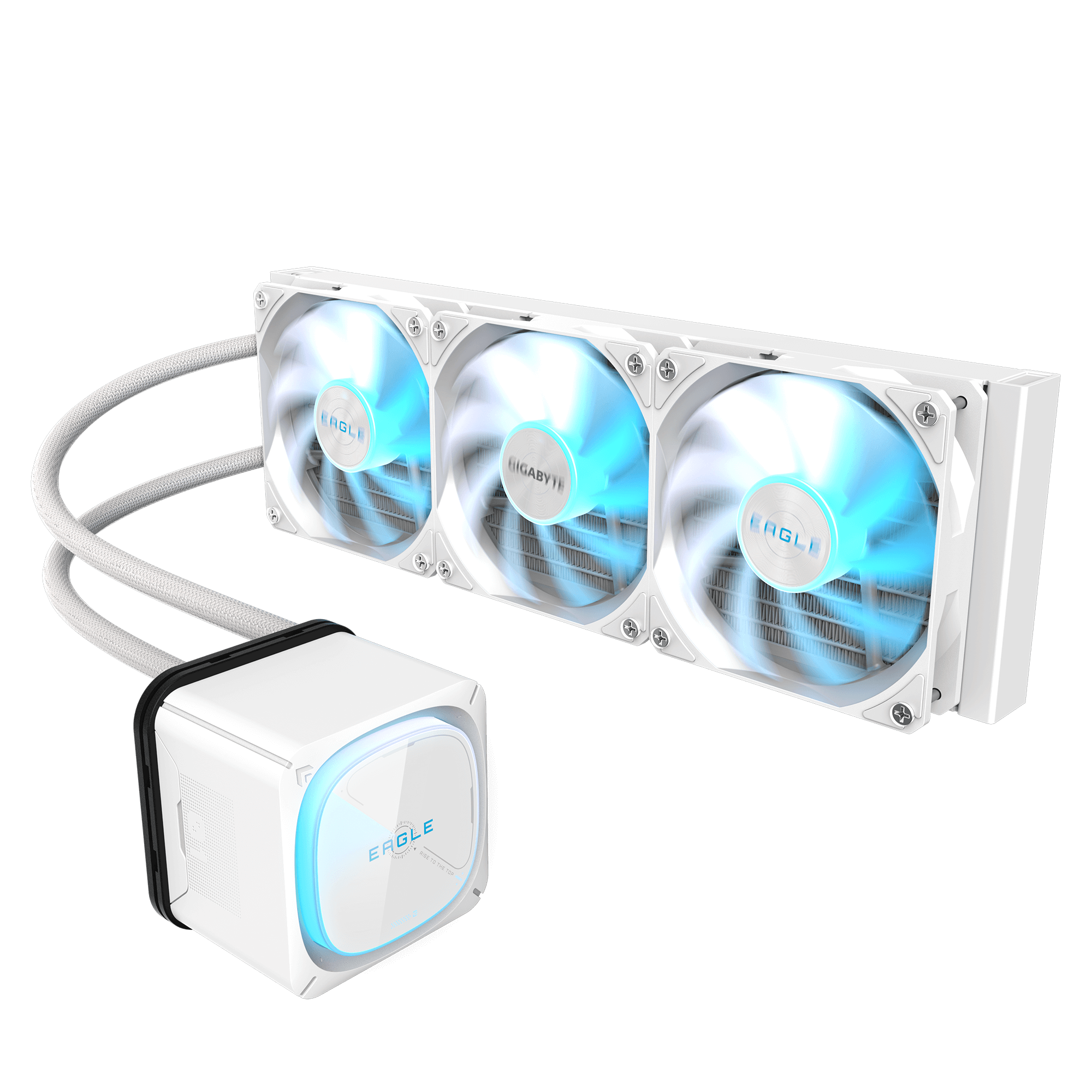 Ftohës për Procesor Gigabyte EAGLE 360 ICE / 360mm / 3x120mm ARGB / 2000 RPM / AM4+AM5 / LGA1700+1851 - Bardhë