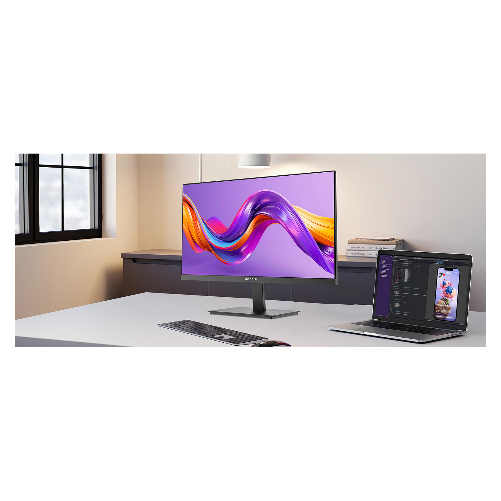Monitor KOORUI E2411H / 23.8" / Full HD IPS / 120 Hz / 6 ms / HDMI+VGA - Zezë - 18