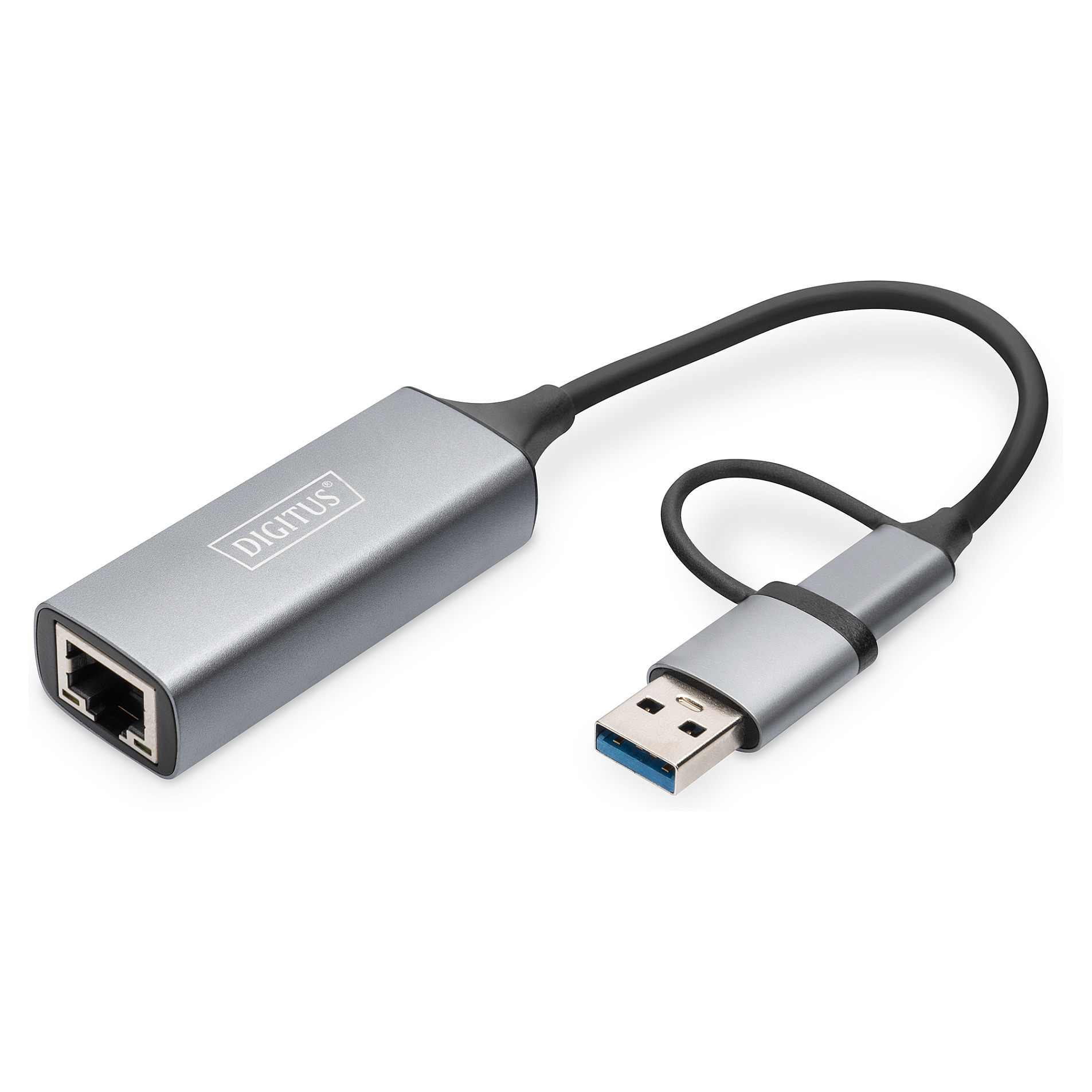 Adapter USB‑C DIGITUS → 2.5G Ethernet / USB 3.0 & USB‑C 3.1 - 1