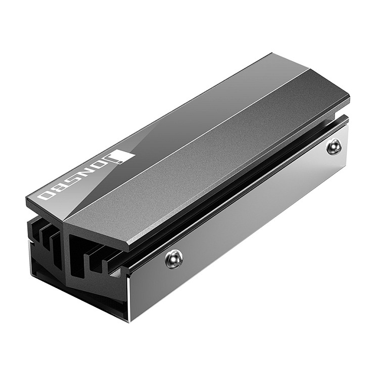 Ftohës Pasiv për M.2 SSD Jonsbo / M.2 2280 / 75×25.2×19.3mm – Gri - 5