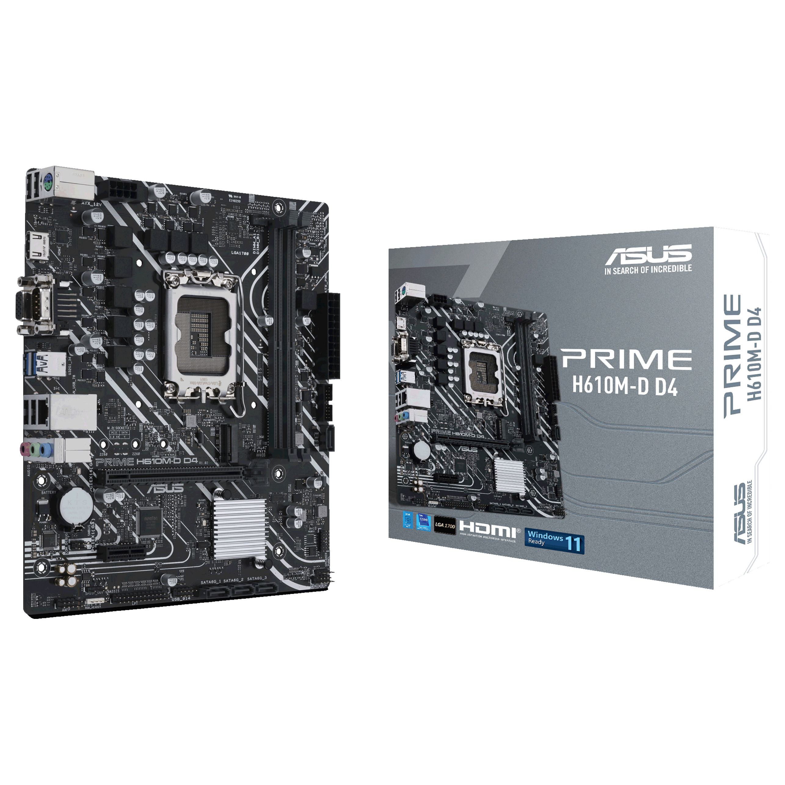 Pllakë Amë ASUS PRIME H610M-D DDR4 - 1