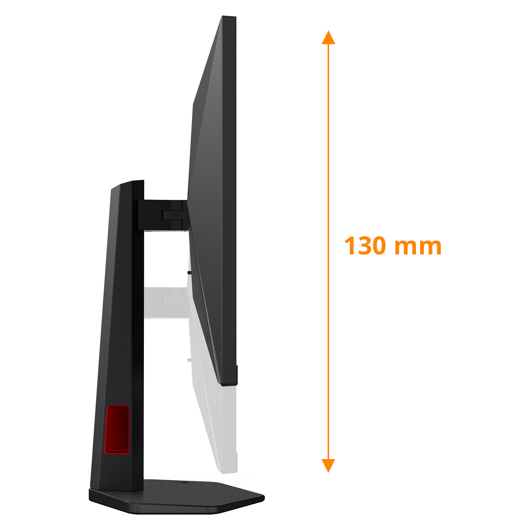 Monitor Gaming AOC Q27G4SRU / 27" / Quad HD Fast IPS / LED / 320 Hz / 0.3 ms / HDMI+USB+DP+HDCP - Zezë/Kuqe - 2