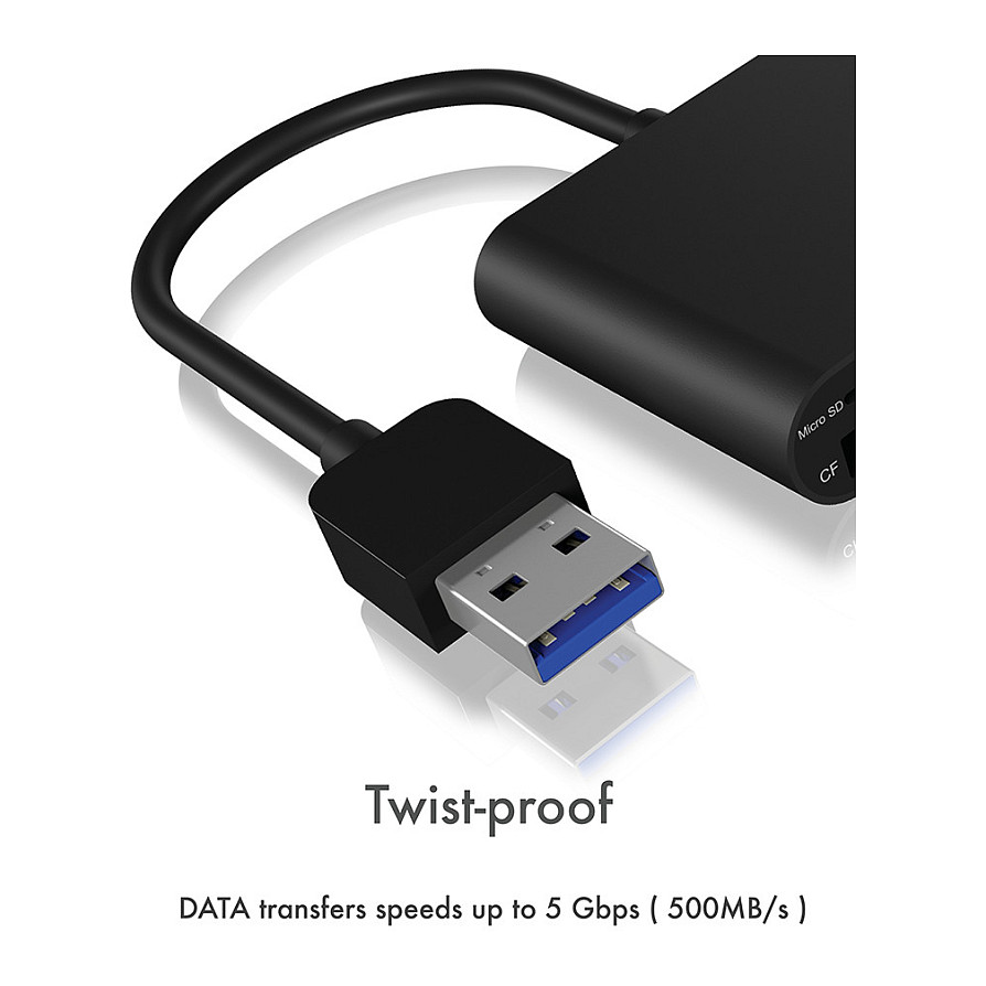 Lexues Kartash USB 3.0 ICY BOX IB‑CR301‑U3 / SD + MicroSD + CF - 9
