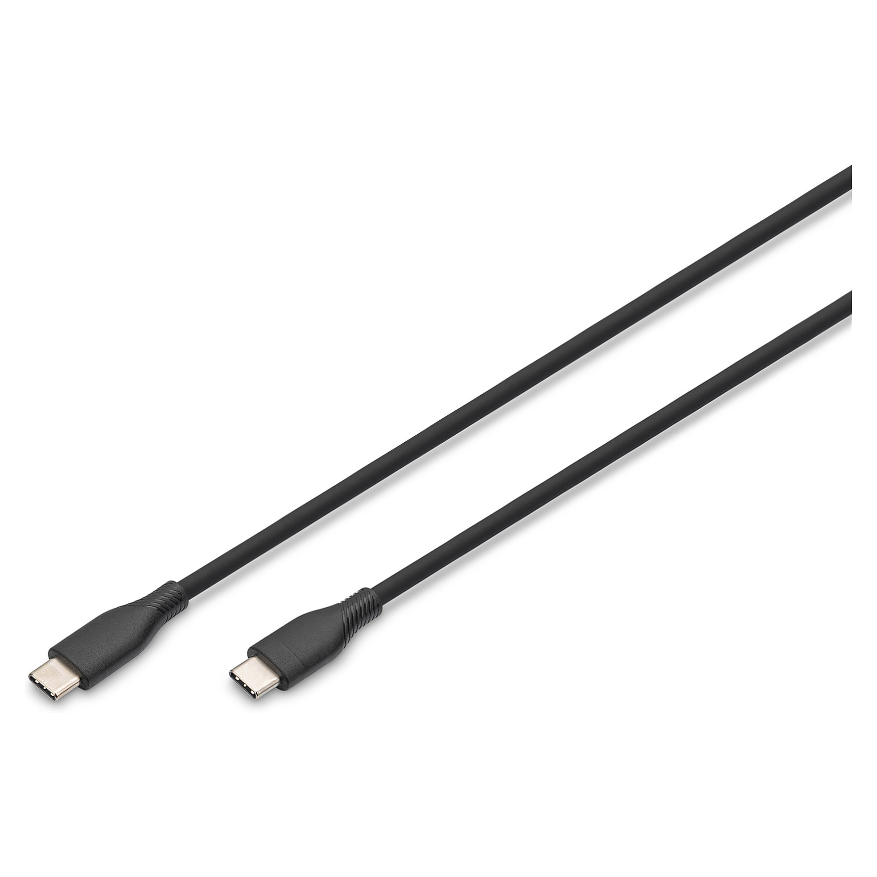 Kabllo Digitus USB-C 2.0 (ST-ST) 2m, 60W, e zezë - 1