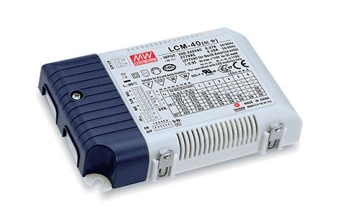 Furnizues Energjie Mean Well LCM-40, CC Driver, 350–1050 mA, 42 W, 0–10 V, dimmable