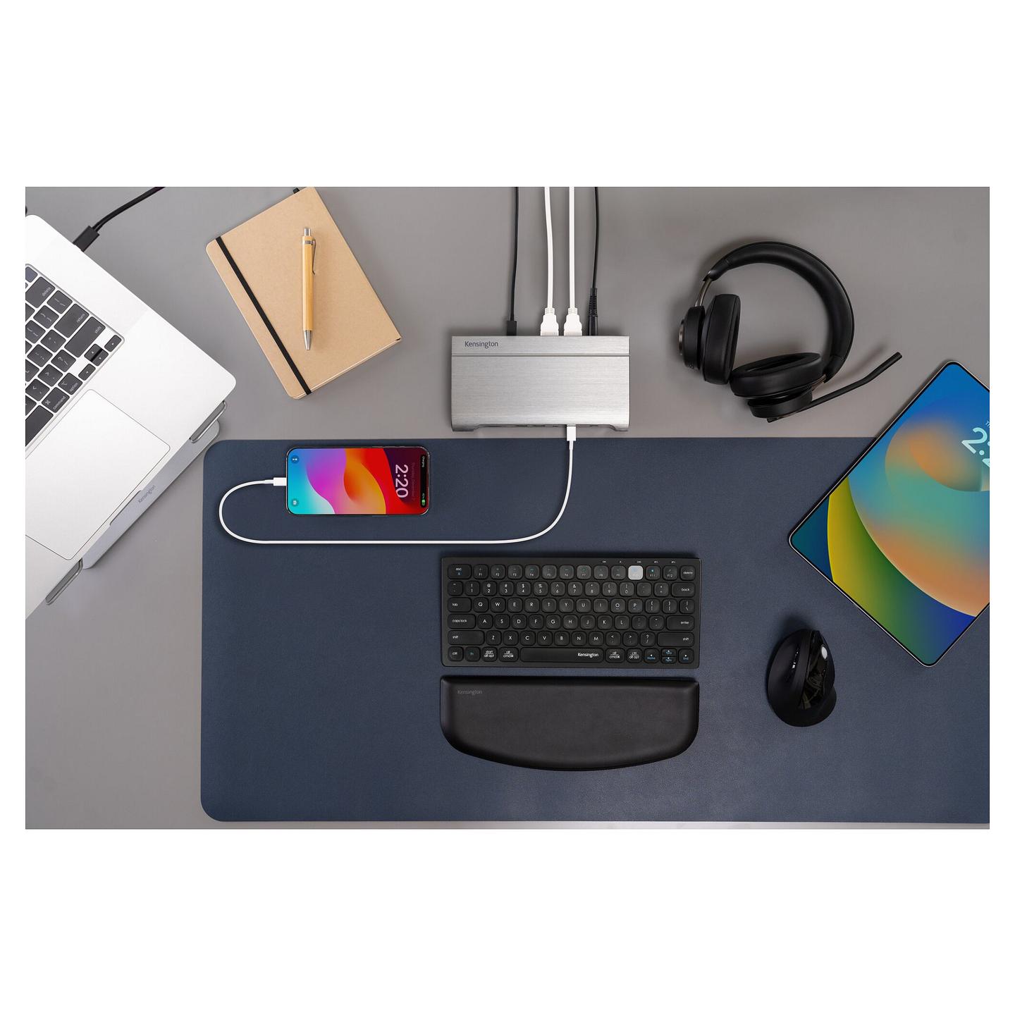 Kufje pa kabllo Kensington H3000 / Bluetooth 5.2 / Over-Ear / 40mm / Mikrofon / Noise Cancelling - Zezë - 91