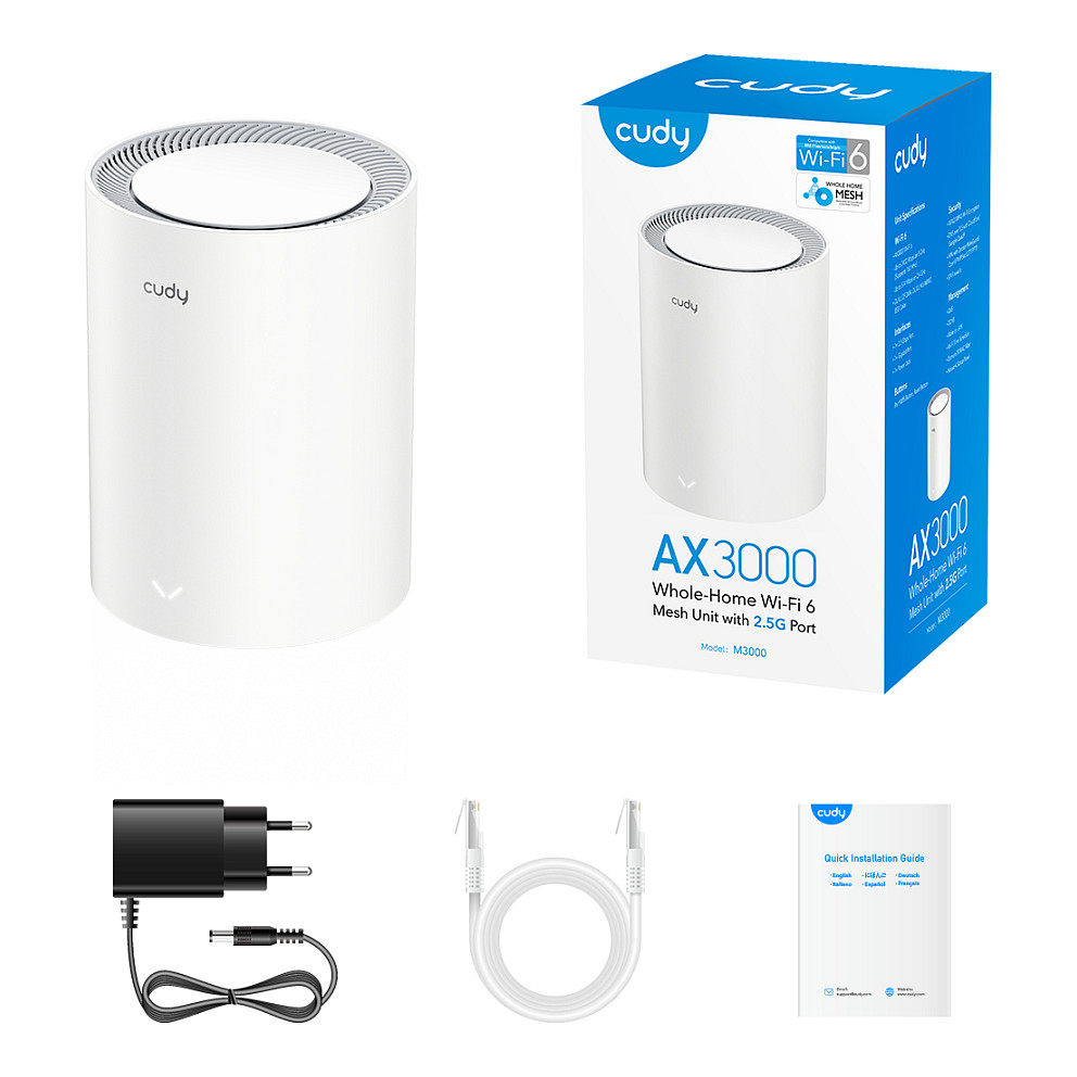 Ruter Mesh Cudy AX3000 Wi-Fi 6 2.5G – Bardhë - 8