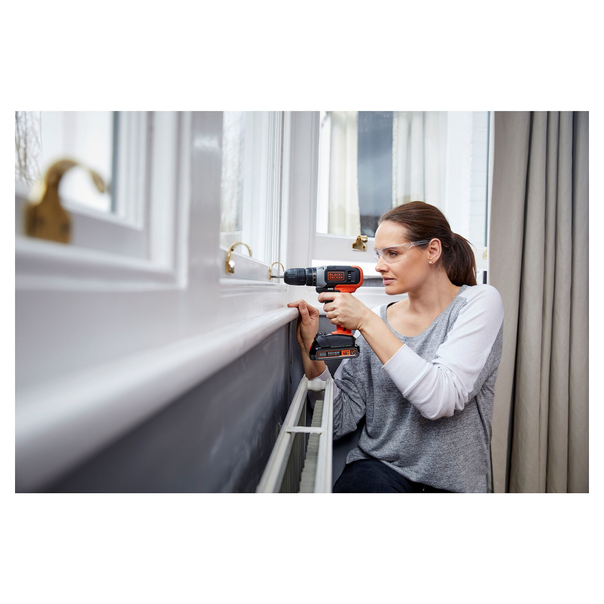 Black & Decker BCD001C1 18V Cordless Drill Driver - Bateri 1.5Ah - 8