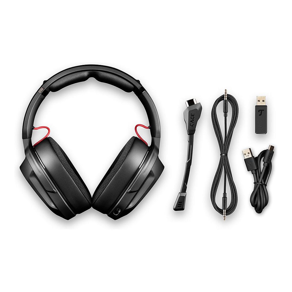 Kufje Gaming Teufel CAGE PRO / Wireless & Wired / Bluetooth / 40mm / 7.1 Surround / Mikrofon - Zezë - 8