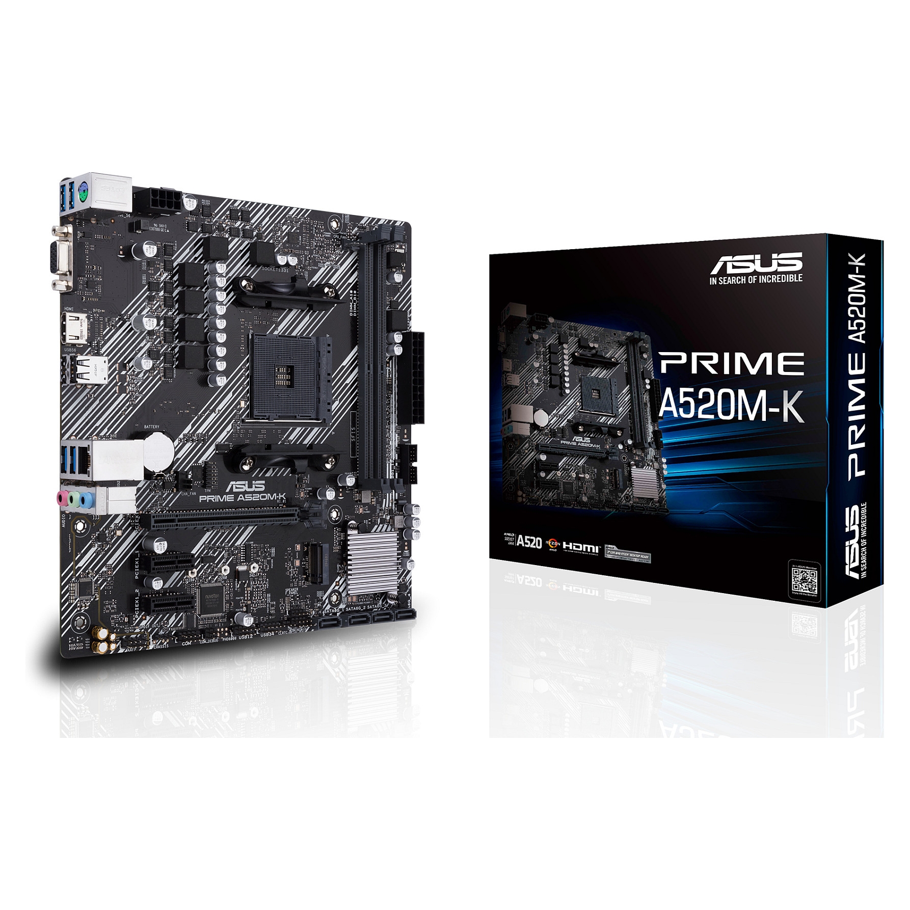 Pllakë Amë MB ASUS PRIME A520M-K - 1