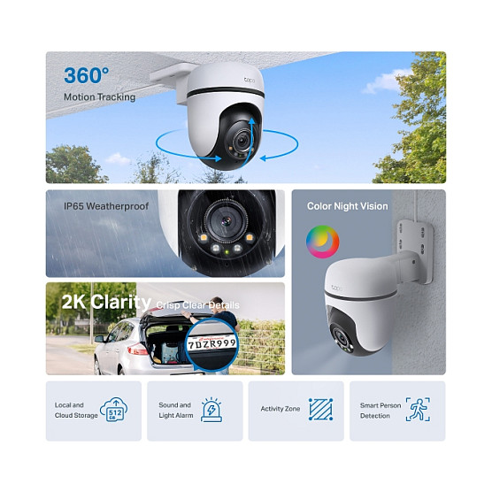 Kamera Sigurie IP CCTV TP-Link Tapo C510W Outdoor Wi-Fi - Bardhë - 5