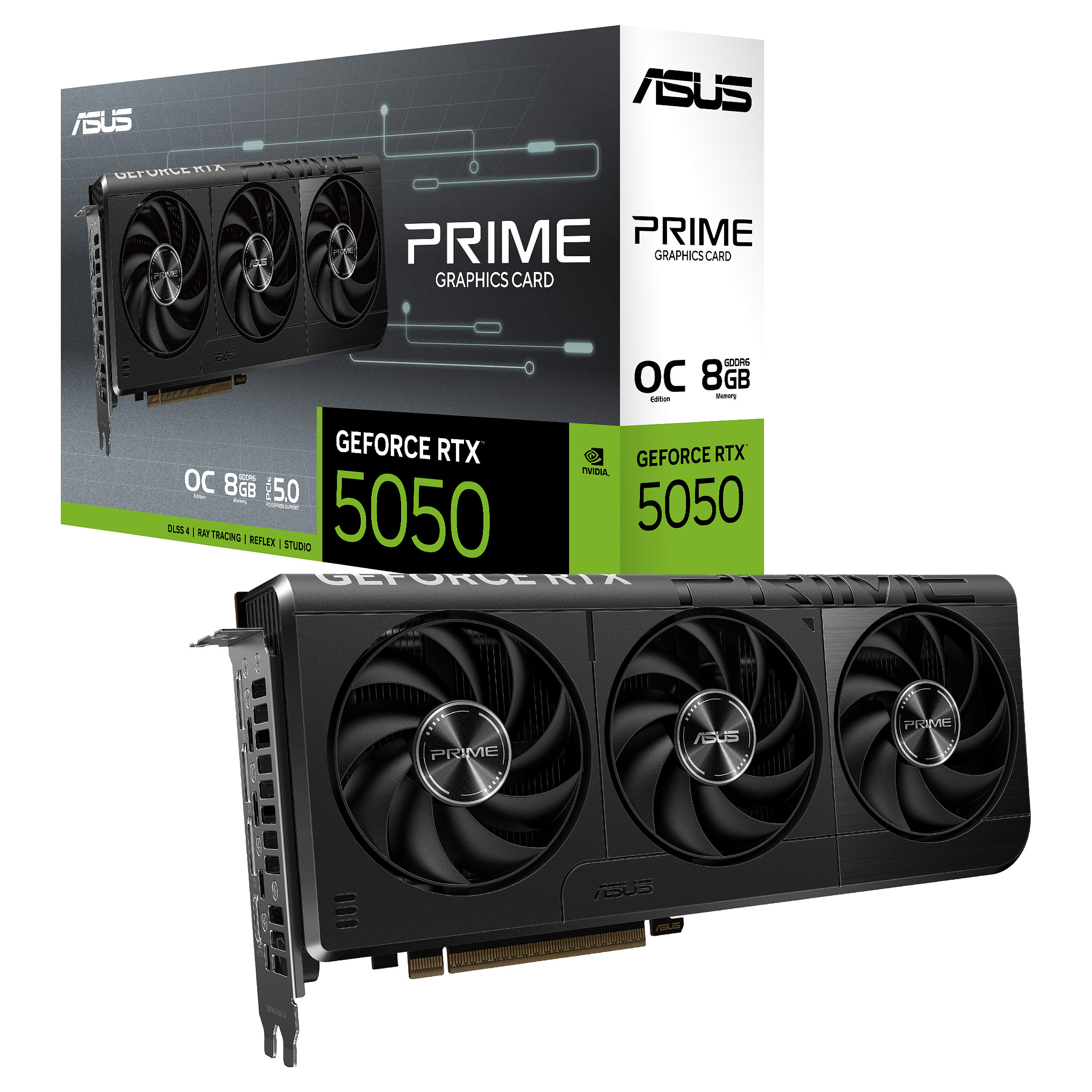 Kartelë grafike NVIDIA RTX 5050 8GB GDDR6 ASUS Prime OC - 12