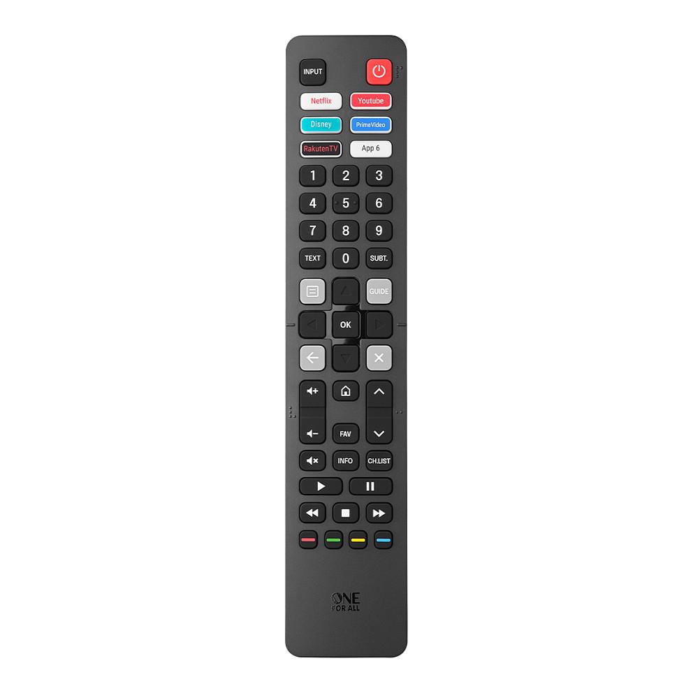 Telekomandë One For All URC4916, për TV Hisense, IR, Funksion Mësimi - Zezë