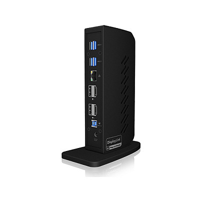 Docking Station ICY BOX IB-DK2252AC / USB-C & USB 3.0 / 2x HDMI + 2x DP / 6x USB / LAN / Audio / PD - Zezë - 5