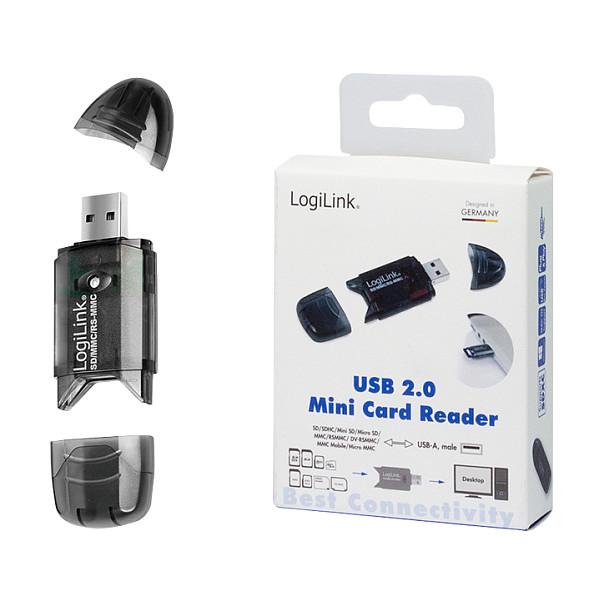 Lexues Kartelash LogiLink CR0007 / SD / SDHC / MMC / RS-MMC / MMC Mobile / USB 2.0 / 480 Mbit/s - Zezë - 7