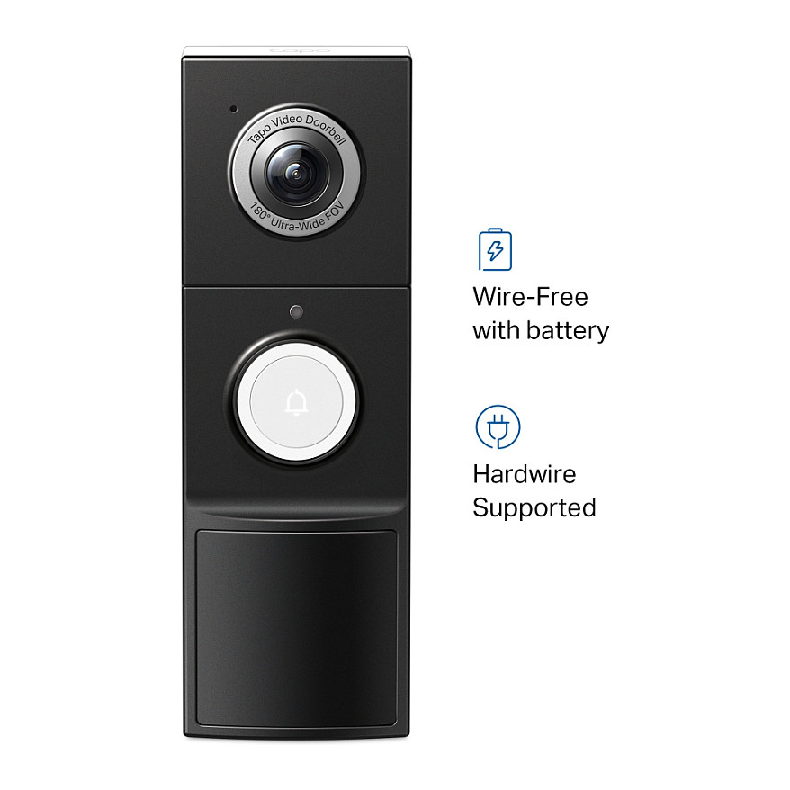 Kamerë Sigurie IP CCTV TP-Link Tapo D235 / Video Doorbell / 5MP / 2560×1920 / Wi-Fi / IP66 - Bardhë/Zezë - 2