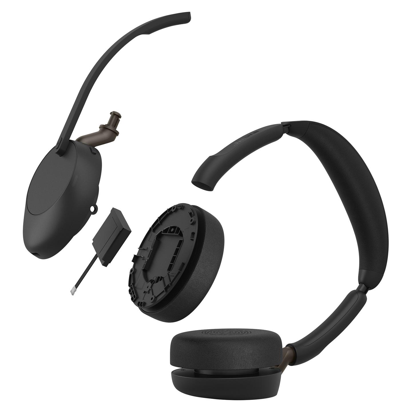 Kufje pa kabllo Jabra Evolve3 65 UC Stereo / Link 390a / USB-A / ANC - Zezë - 6